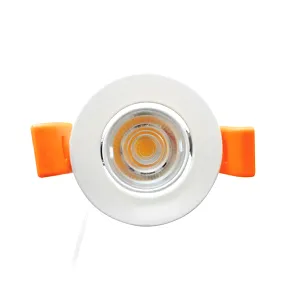 Spot LED ingropat, 220V, 4W,  6000K,  aluminiu, alb, lumina rece