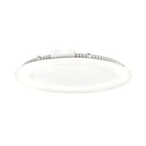 Spot LED rotund, incastrat, 220V, 12W, IP20, 6000K, lumina rece