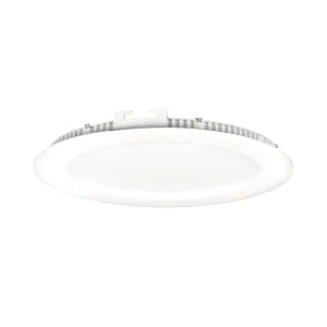 Spot LED rotund, incastrat, 220V, 18W, IP20, 6000K, lumina rece