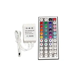 Telecomanda cu infrarosu pentru butonul RGB, 44 butoane, 72W