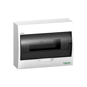 Cofret cu montaj aparent, 12 module, 2 borniere, usa transparenta