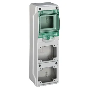 Cofret Mini Kaedra, pentru Prize El., 98 X 310 Mm, 4 Module, 2 deschideri