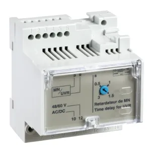 Releu Temporizare Reglabila, Declansare la Tensiune MN, 48/60 VDC, 48/60 VAC 50/60 Hz