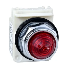 Lampa Semnalizare Octogonala  30 - Rosie - Bec Ba 9S - 380 Vca - Ip66