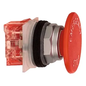 Buton Pentru Oprire De Urgenta Rosie  30 - Cap Tip Ciuperca  57