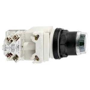 Buton Luminos Verde  30 - Incastrat,Cu Revenire - 24 V - 1 D/I