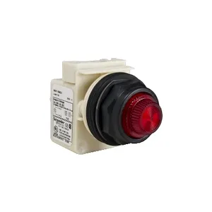 Buton Luminos Rosu  30 - Aparent, Cu Revenire - 24 V - 1 I/D