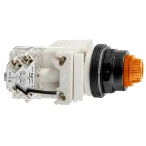 Buton Luminos Portocaliu  30 - Aparent, Cu Revenire - 120V - 1 I/D