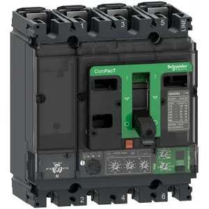 Intreruptor ComPacT NSX100N, 50 kA la 415 VAC, MicroLogic 4.2 Vigi unitate de declansare 40A, 4 poli 4d
