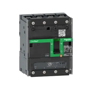 Intreruptor ComPacT NSXm B (25 kA la 415 VAC), 4P 3d, 125A, unitate de declansare TMD, papuci de compresie si conectori pentru bare de distributie