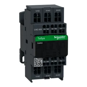 Contactor Tesys Cad-503 - 5 No - Instantaneu - 10 A - 115 V C.A.