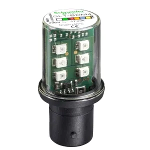 bec Led Protejat cu baza Ba15D, Continuu, Albastru, 120 V
