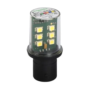 bec Led Protejat cu baza Ba15D, Intermitent, Alb, 24 V
