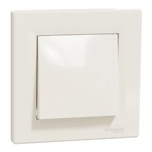 Asfora, Intrerupator cu revenire, 10A fara surub crem