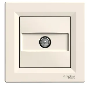 Asfora, Priza TV de capat, 1 dB, crem