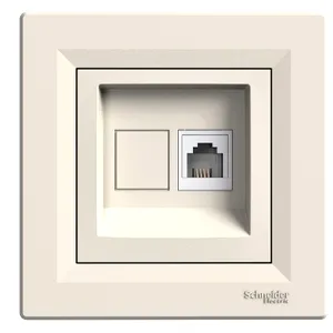 Asfora, Priza de telefon RJ11, crem