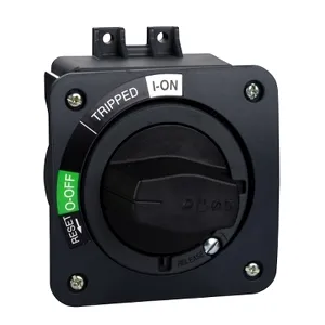 Maneta Rotativa -Pt.Ezc100 -Maneta Neagra Placa Frontala Neagra -Montare Directa