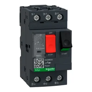 Motor circuit breaker, TeSys deca, 3P, 0.16-0.25 A, thermal magnetic, screw clamp terminals