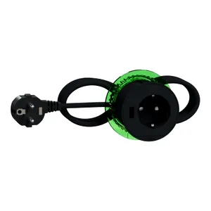 Unica system+, XS, Priza 2P+E + USB A, antracit