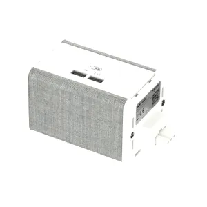 Unica system+, Unitate modulara 2xpriza USB A, alb/gri
