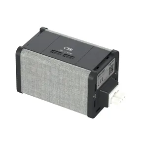 Unica system+, Unitate modulara 2xpriza USB A, antracit/gri