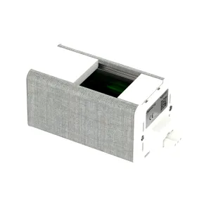 Unica system+, Unitate modulara pentru prize media 45x45, alb/gri