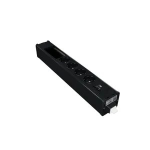 Unica system+, 4xpriza 2P+E+USB A/C+VDI, antracit