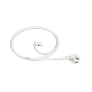 Unica system+, Cablu+conector rapid drept,6m-2,5mm2, alb