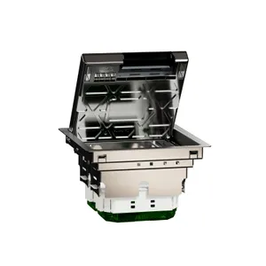 Unica system+, Doza pardoseala M, metal, IP20, 8 module