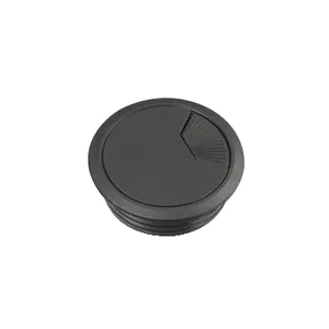 Unica system+, 2xSuport trecere cabluri birou, diametru 60mm,negru