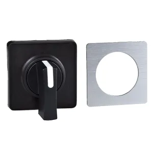 Cap De Actionare 45 X 45 Mm - Culoare Metalica - Maner Negru - 1 - 2