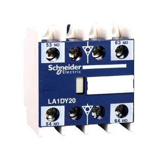 Auxiliary contact block, TeSys Deca, 2NO (sealed) + 1NO + 1NC, front mounting, screw clamp terminals