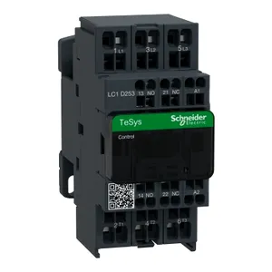 Contactor, TeSys Deca, 3P(3 NO), AC-3/AC-3e, 0 to 440V, 25A, 24VAC 50/60Hz coil, spring