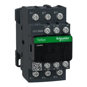 Contactor, TeSys Deca, 3P(3 NO), AC-3/AC-3e, 0 to 440V, 32A, 220VAC 50/60Hz coil, Lugs-ring terminals