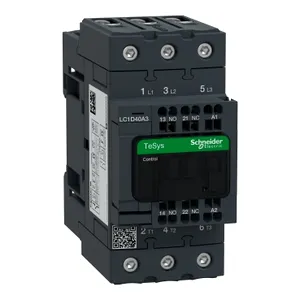 Contactor, TeSys Deca, 3P(3 NO), AC-3/AC-3e, 0 to 440V, 40A, 220VAC 50/60Hz coil, spring