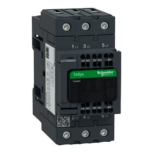 Contactor, TeSys Deca, 3P(3 NO), AC-3/AC-3e, 0 to 440V, 50A, 220VAC 50/60Hz coil, spring