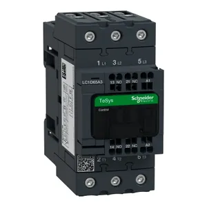 Contactor, TeSys Deca, 3P(3 NO), AC-3/AC-3e, 0 to 440V, 65A, 115VAC 50/60Hz coil, spring