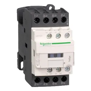 Contactor, TeSys Deca, 4P(4 NO), AC-1, <= 440V, 32A, 100V AC 50/60Hz coil, lugs-ring terminals