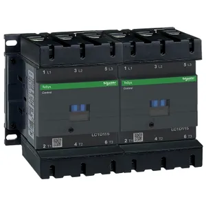 TeSys Deca reversing contactor, 3P, AC-3 <=440V 115 A, 220 V AC 50/60 Hz coil, ring-lug terminals