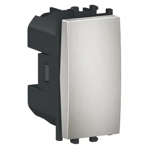 Easy Styl, Intrerupator cu revenire, 1M, argintiu