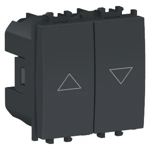 Easy Styl, Intrerupator jaluzele, 2M, negru