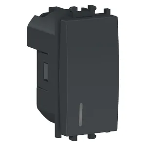 Easy Styl, Intrerupator cap scara,indic lum, 1M,negru