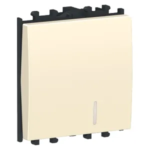 Easy Styl, Intrerupator, indicator luminos, 2M, crem