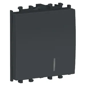 Easy Styl, Intrerupator cap scara, indicator luminos, 2M, negru