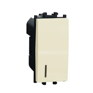 Easy Styl, Intrerupator simplu cu lampa indicatoare 16A 1m crem