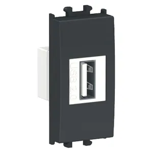 Easy Styl, Priza date USB, 1M, negru