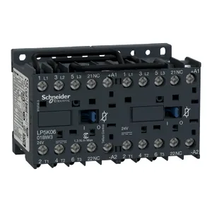 Contactor Reversibil Tesys K - 3P - AC-3, 440 V, 6 A - 1NC - 24 V