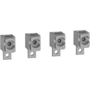 Aluminium bare cable connectors, ComPacT NSX, for 1 cable 120mm to 240mm, 250A, set of 4 parts