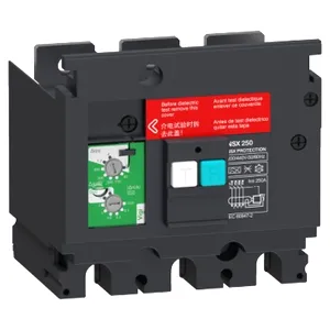 Earth-leakage add-on protection module VigiPacT, ComPacT NSX 250, 200VAC to 440VAC, 30mA to 30A, 3 poles