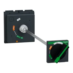 Maner rotativ prelungit, ComPacT NSX 400/630, negru, arbore telescopic de la 272 la 600 mm pt. dispozitiv retractabil, IP55